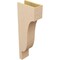 Ekena Millwork 6"W x 12"D x 36"H Thin Newport Rough Cedar Woodgrain TimberThane Corbel, Primed Tan CORUR06X12X36NEWRCPR - alternate 6